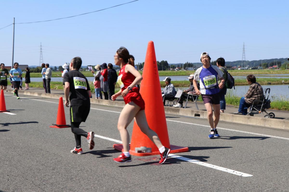 いわて奥州きらめきマラソン2018 フルマラソン5・37.5km給水/10km折り返し 2018/05/20