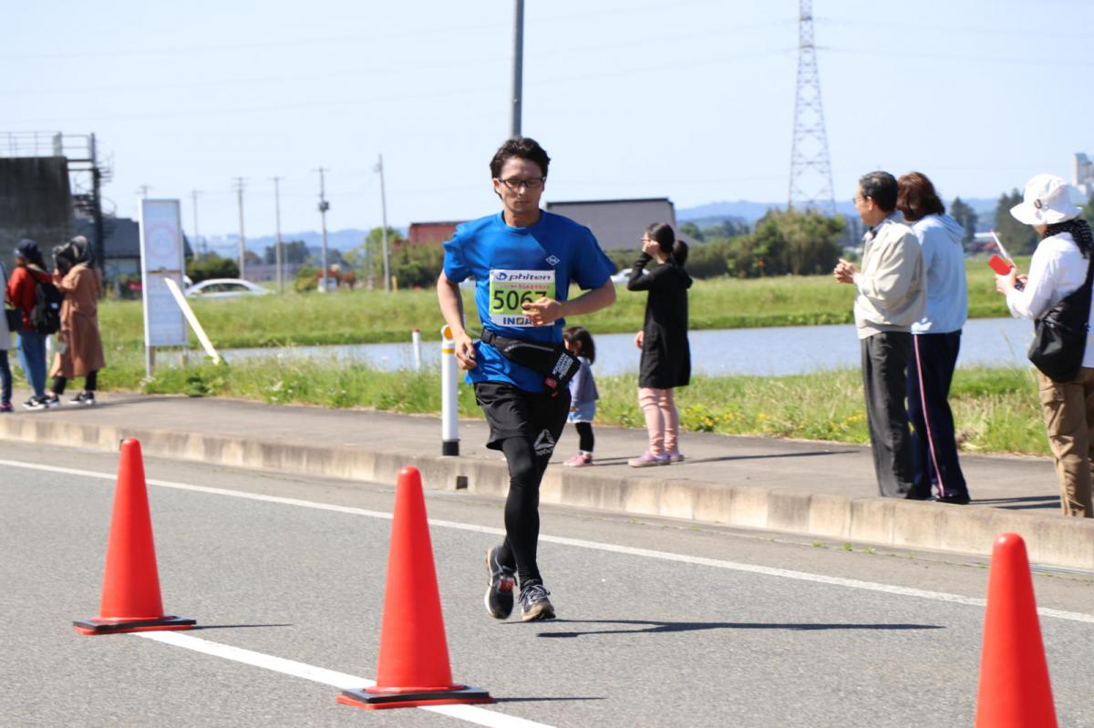いわて奥州きらめきマラソン2018 フルマラソン5・37.5km給水/10km折り返し 2018/05/20