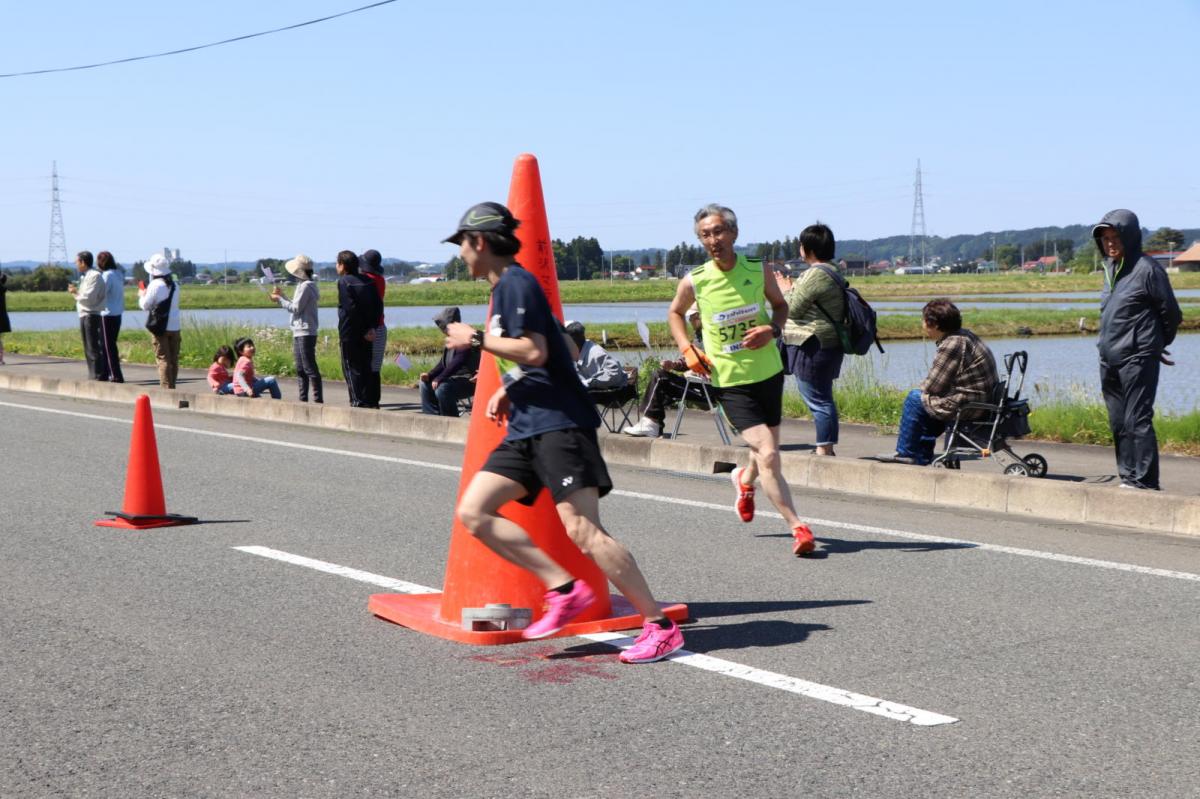 いわて奥州きらめきマラソン2018 フルマラソン5・37.5km給水/10km折り返し 2018/05/20