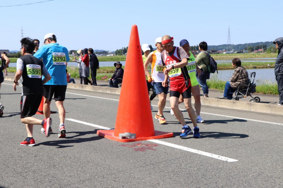 いわて奥州きらめきマラソン2018 フルマラソン5・37.5km給水/10km折り返し 2018/05/20