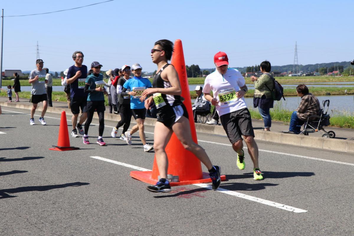 いわて奥州きらめきマラソン2018 フルマラソン5・37.5km給水/10km折り返し 2018/05/20