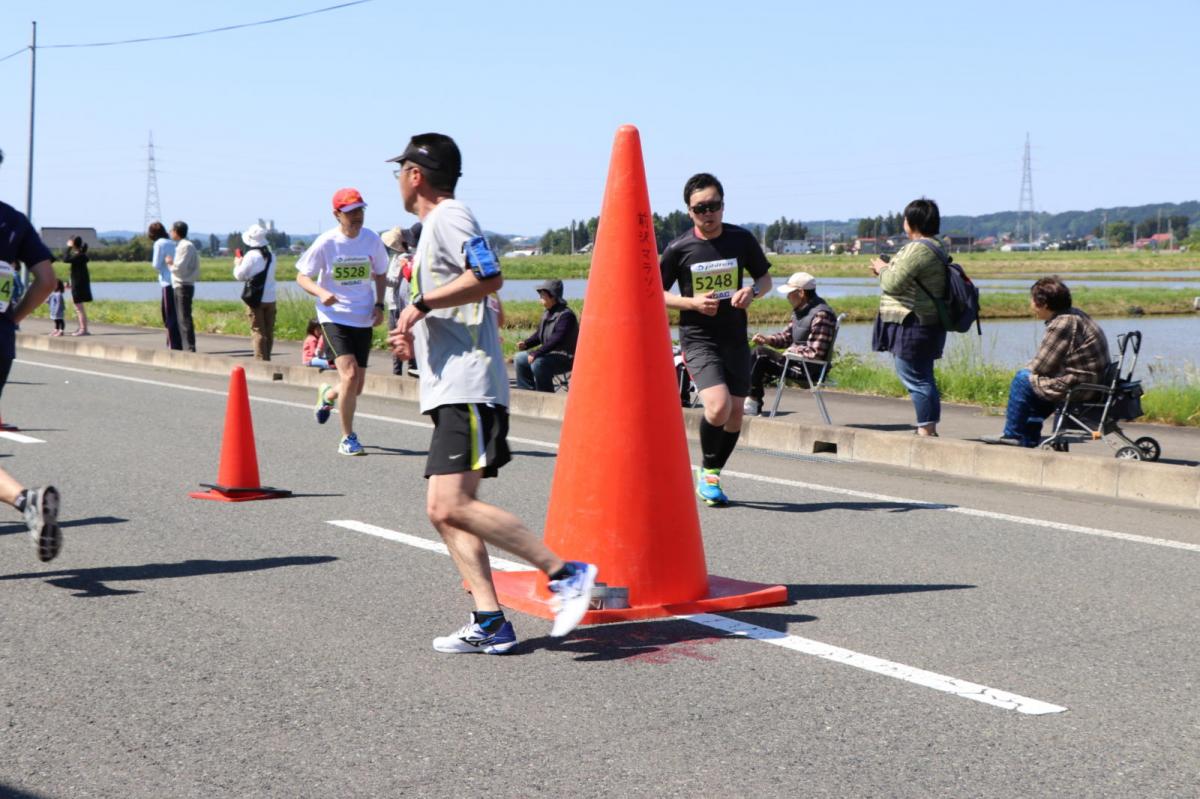 いわて奥州きらめきマラソン2018 フルマラソン5・37.5km給水/10km折り返し 2018/05/20