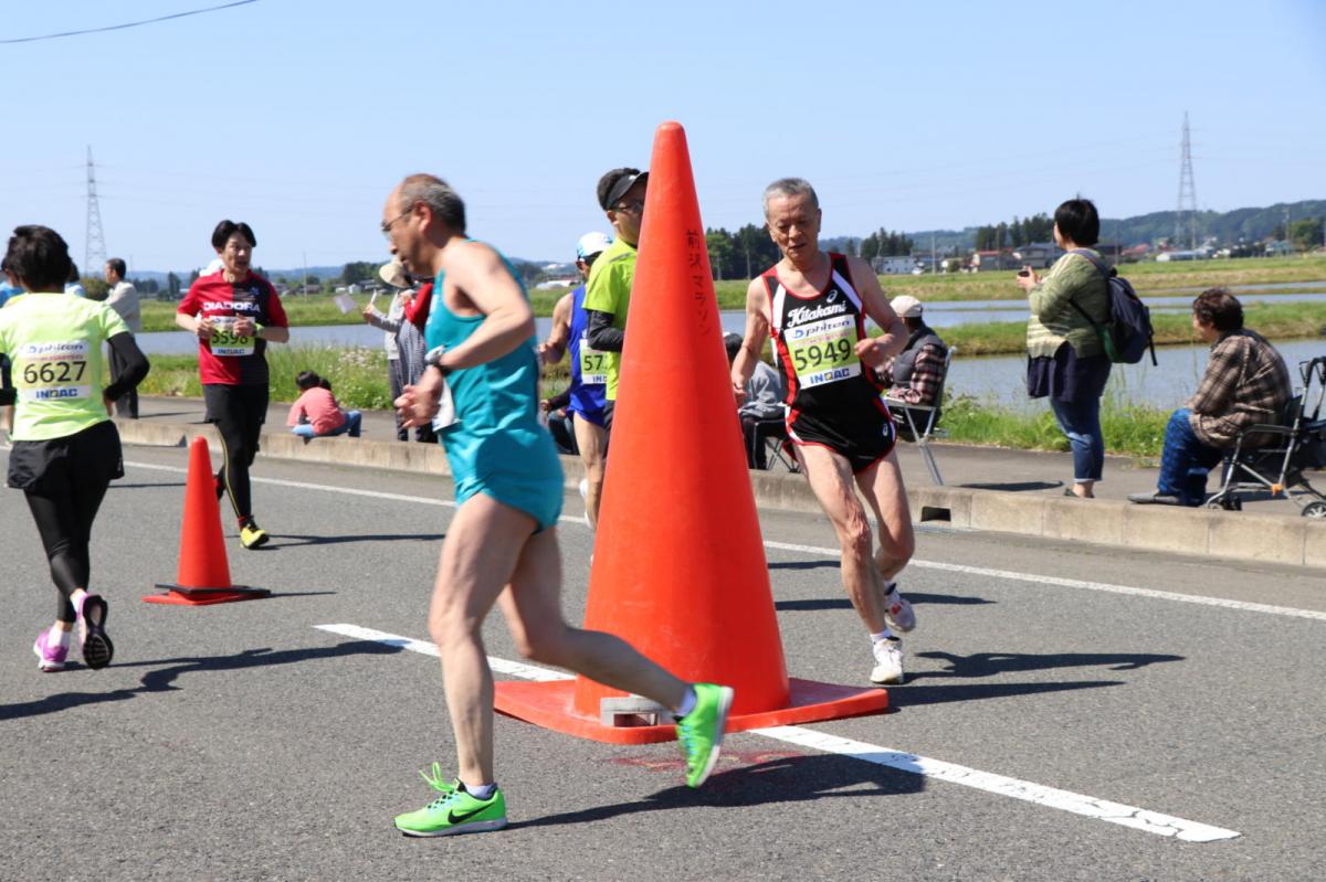 いわて奥州きらめきマラソン2018 フルマラソン5・37.5km給水/10km折り返し 2018/05/20