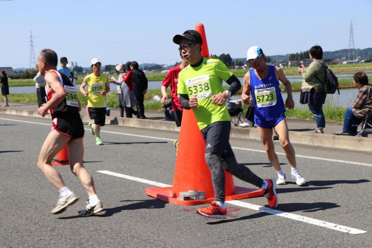 いわて奥州きらめきマラソン2018 フルマラソン5・37.5km給水/10km折り返し 2018/05/20