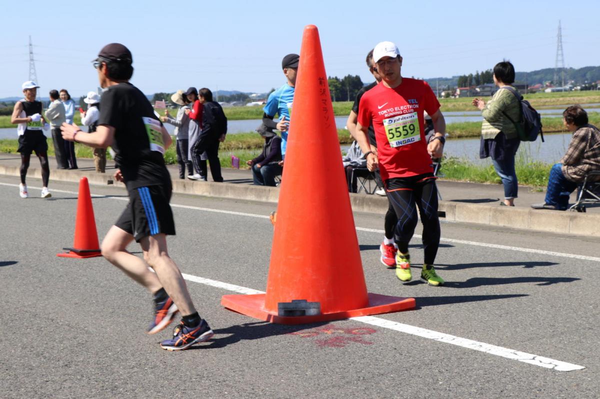 いわて奥州きらめきマラソン2018 フルマラソン5・37.5km給水/10km折り返し 2018/05/20