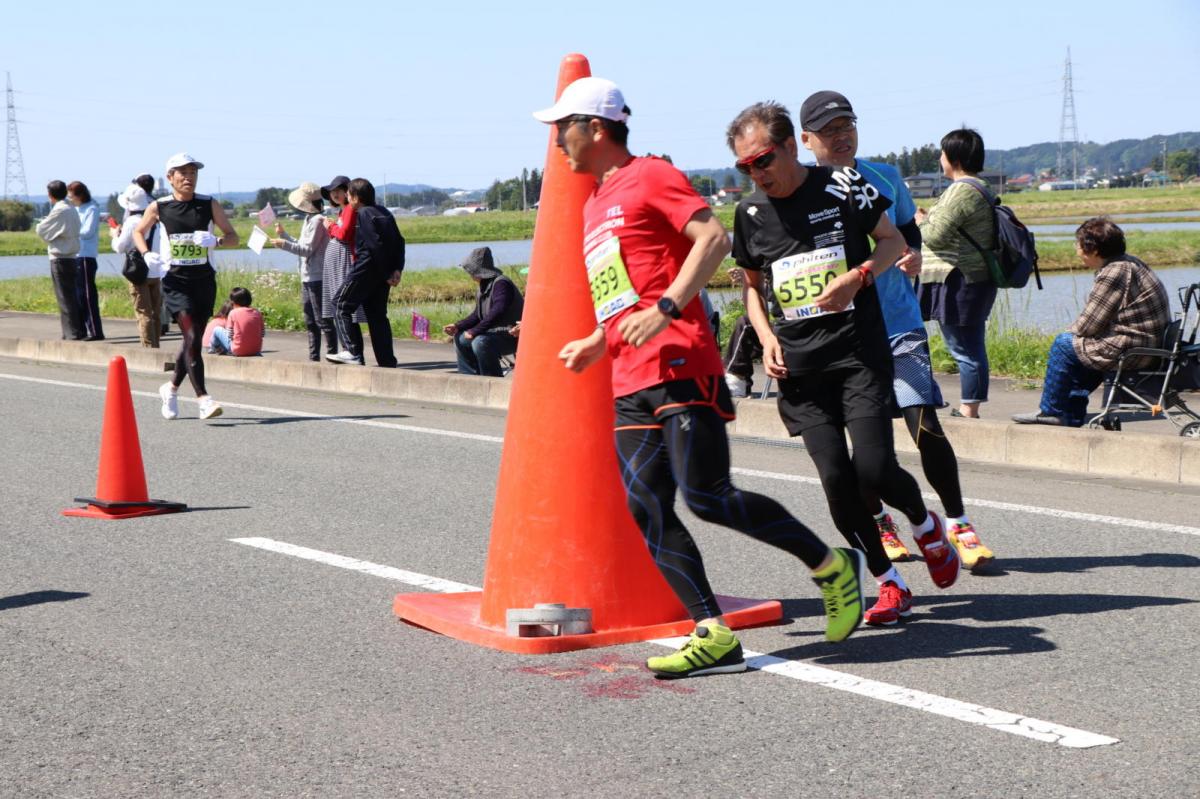 いわて奥州きらめきマラソン2018 フルマラソン5・37.5km給水/10km折り返し 2018/05/20