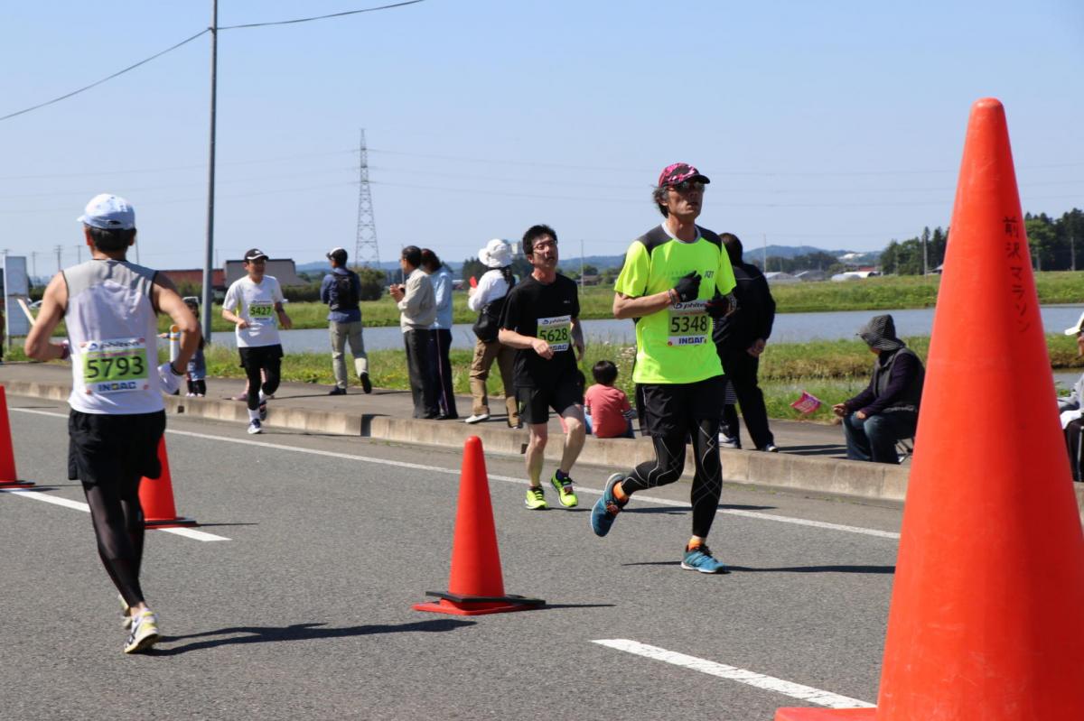 いわて奥州きらめきマラソン2018 フルマラソン5・37.5km給水/10km折り返し 2018/05/20