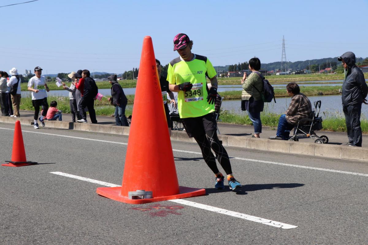 いわて奥州きらめきマラソン2018 フルマラソン5・37.5km給水/10km折り返し 2018/05/20
