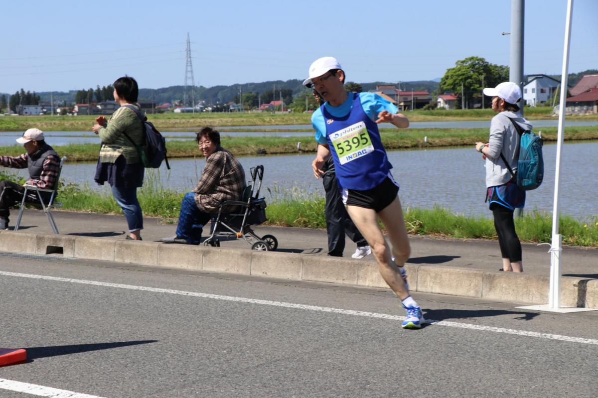 いわて奥州きらめきマラソン2018 フルマラソン5・37.5km給水/10km折り返し 2018/05/20