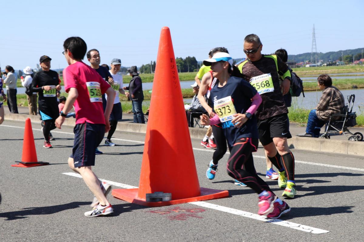 いわて奥州きらめきマラソン2018 フルマラソン5・37.5km給水/10km折り返し 2018/05/20