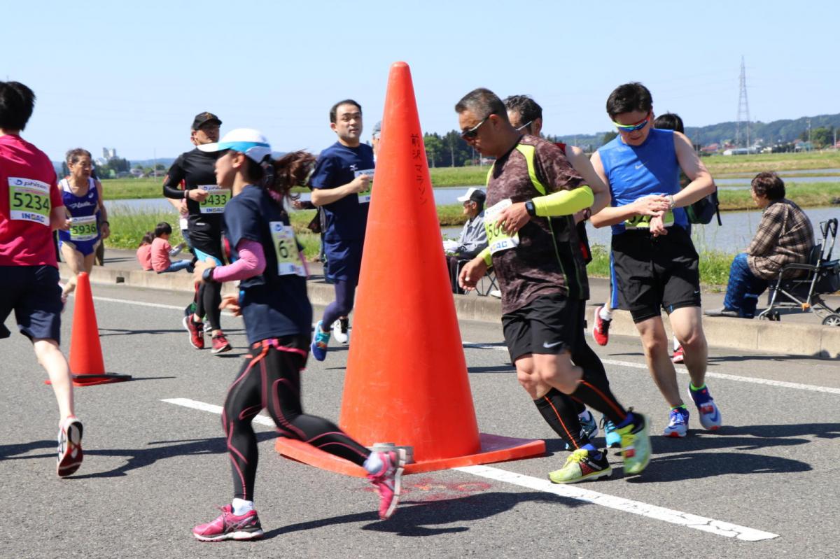 いわて奥州きらめきマラソン2018 フルマラソン5・37.5km給水/10km折り返し 2018/05/20