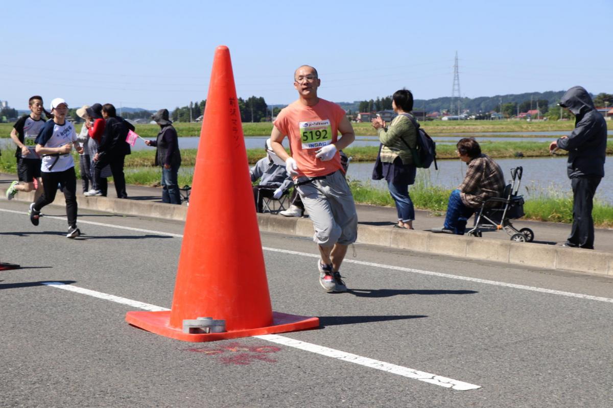 いわて奥州きらめきマラソン2018 フルマラソン5・37.5km給水/10km折り返し 2018/05/20