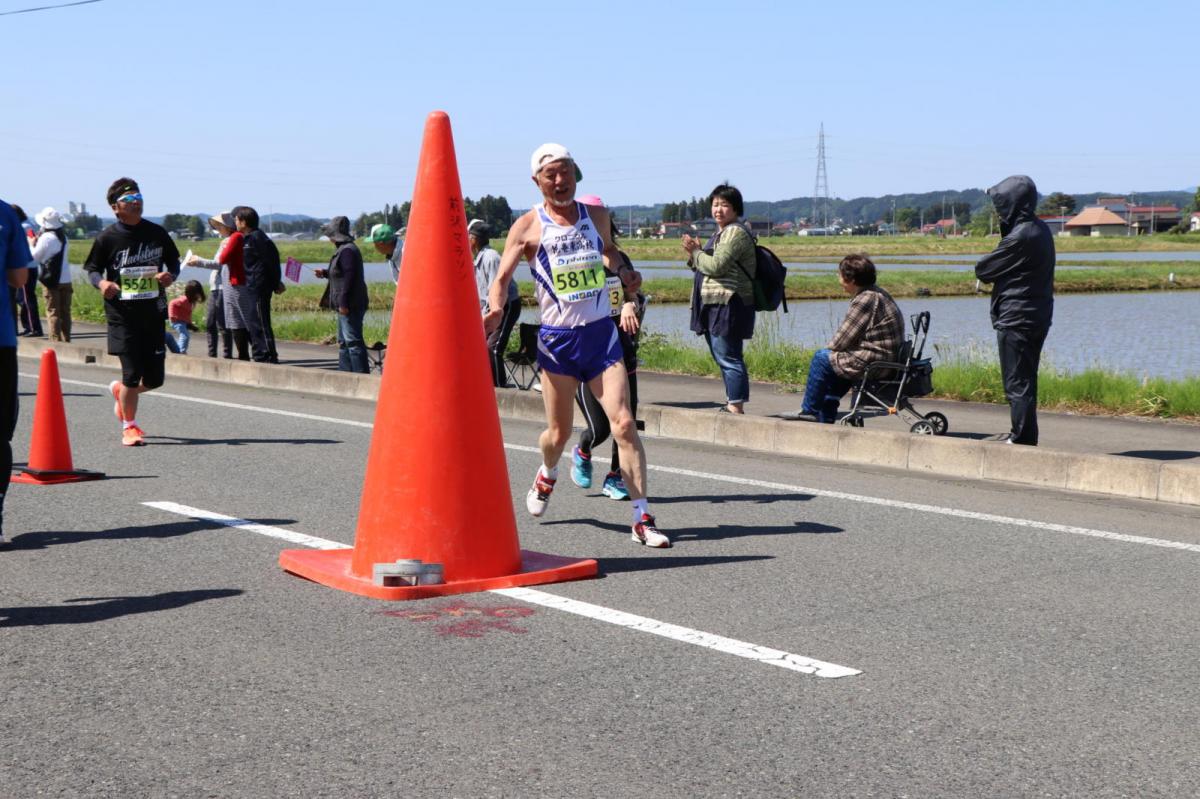 いわて奥州きらめきマラソン2018 フルマラソン5・37.5km給水/10km折り返し 2018/05/20