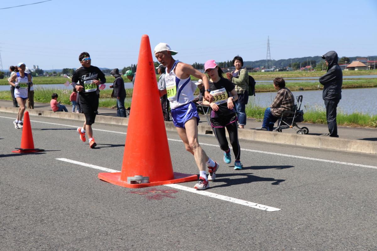 いわて奥州きらめきマラソン2018 フルマラソン5・37.5km給水/10km折り返し 2018/05/20