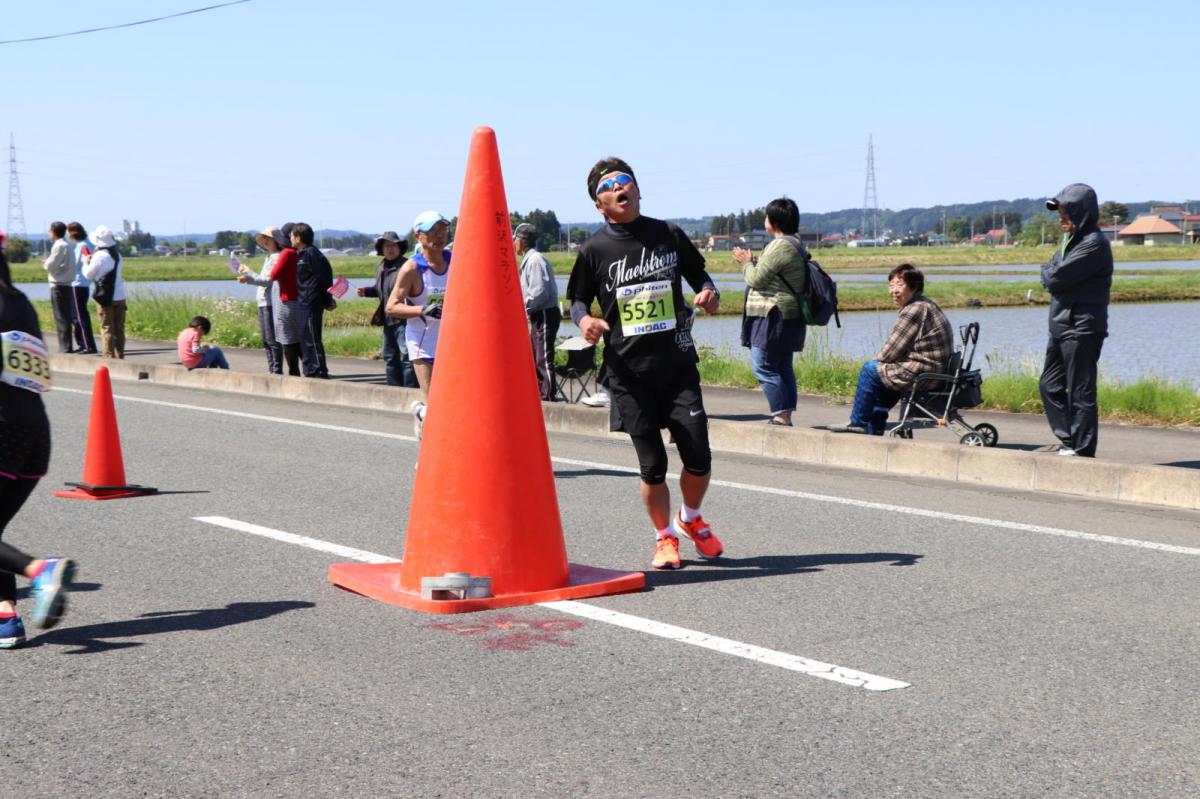いわて奥州きらめきマラソン2018 フルマラソン5・37.5km給水/10km折り返し 2018/05/20
