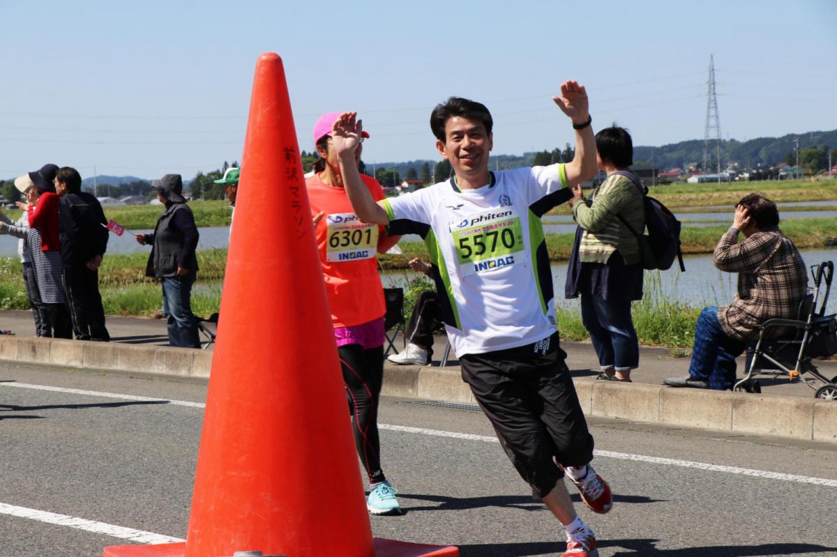 いわて奥州きらめきマラソン2018 フルマラソン5・37.5km給水/10km折り返し 2018/05/20