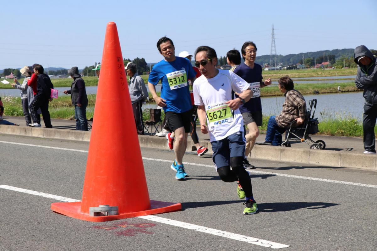 いわて奥州きらめきマラソン2018 フルマラソン5・37.5km給水/10km折り返し 2018/05/20
