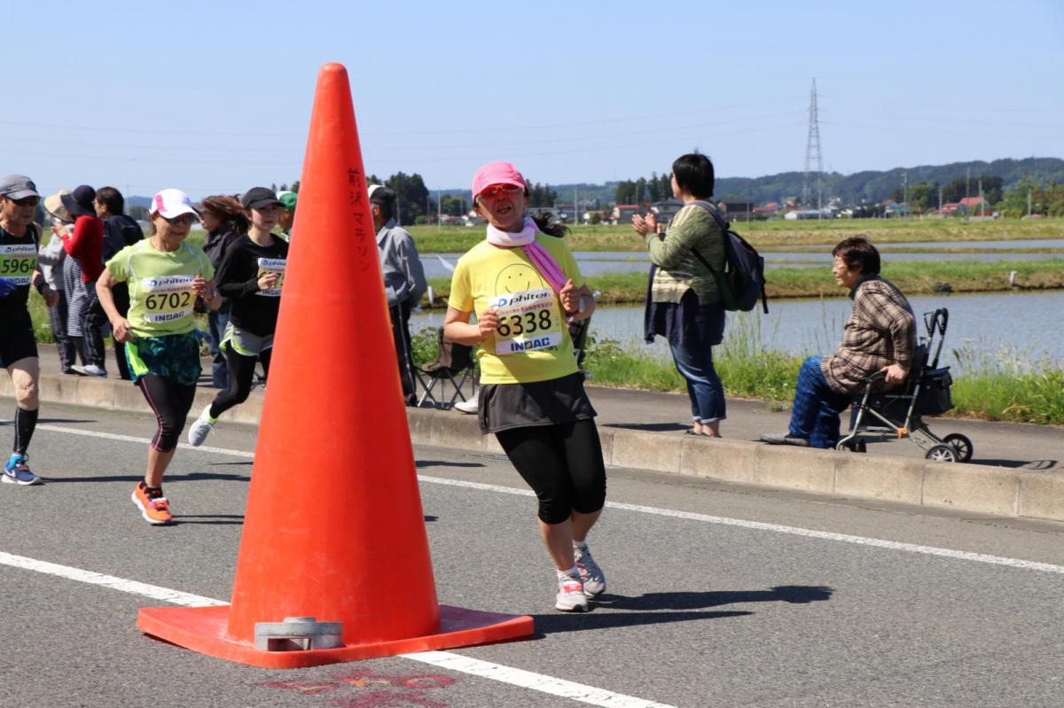 いわて奥州きらめきマラソン2018 フルマラソン5・37.5km給水/10km折り返し 2018/05/20