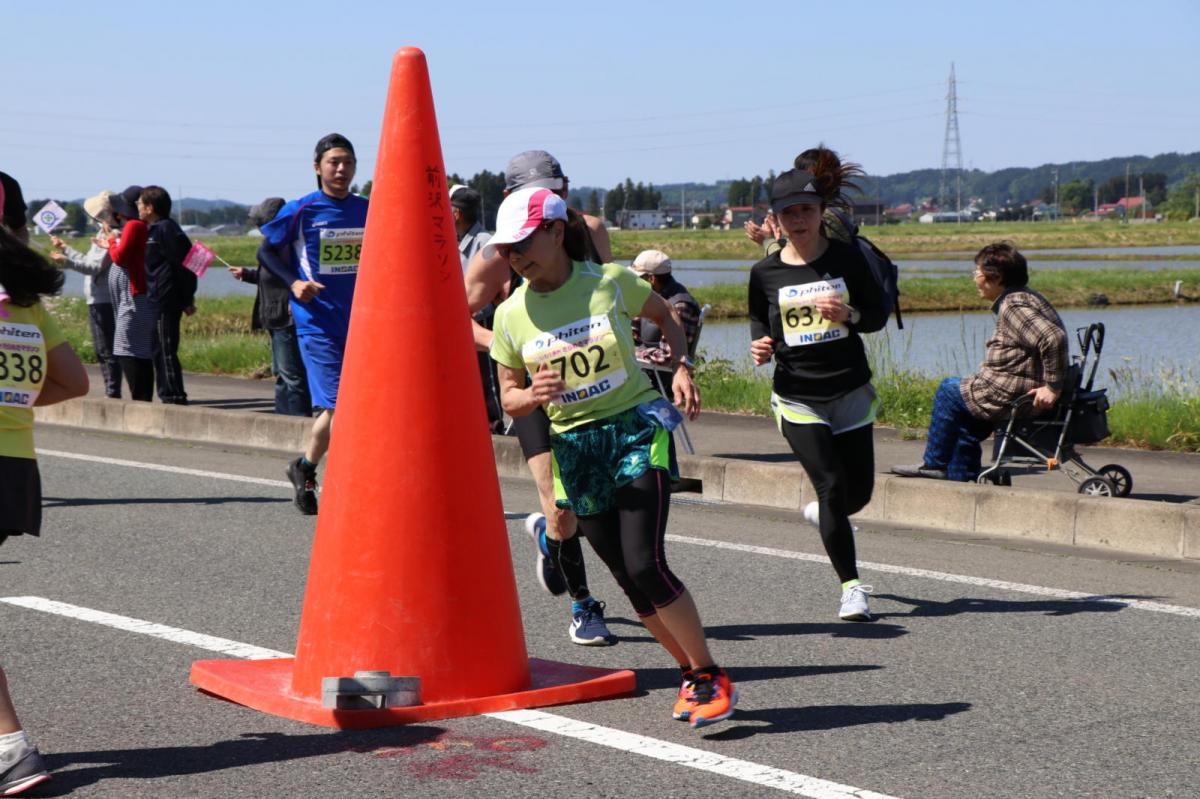いわて奥州きらめきマラソン2018 フルマラソン5・37.5km給水/10km折り返し 2018/05/20