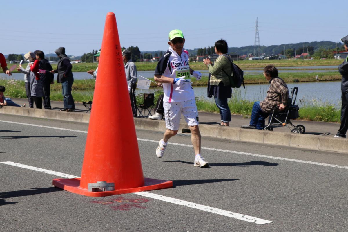 いわて奥州きらめきマラソン2018 フルマラソン5・37.5km給水/10km折り返し 2018/05/20