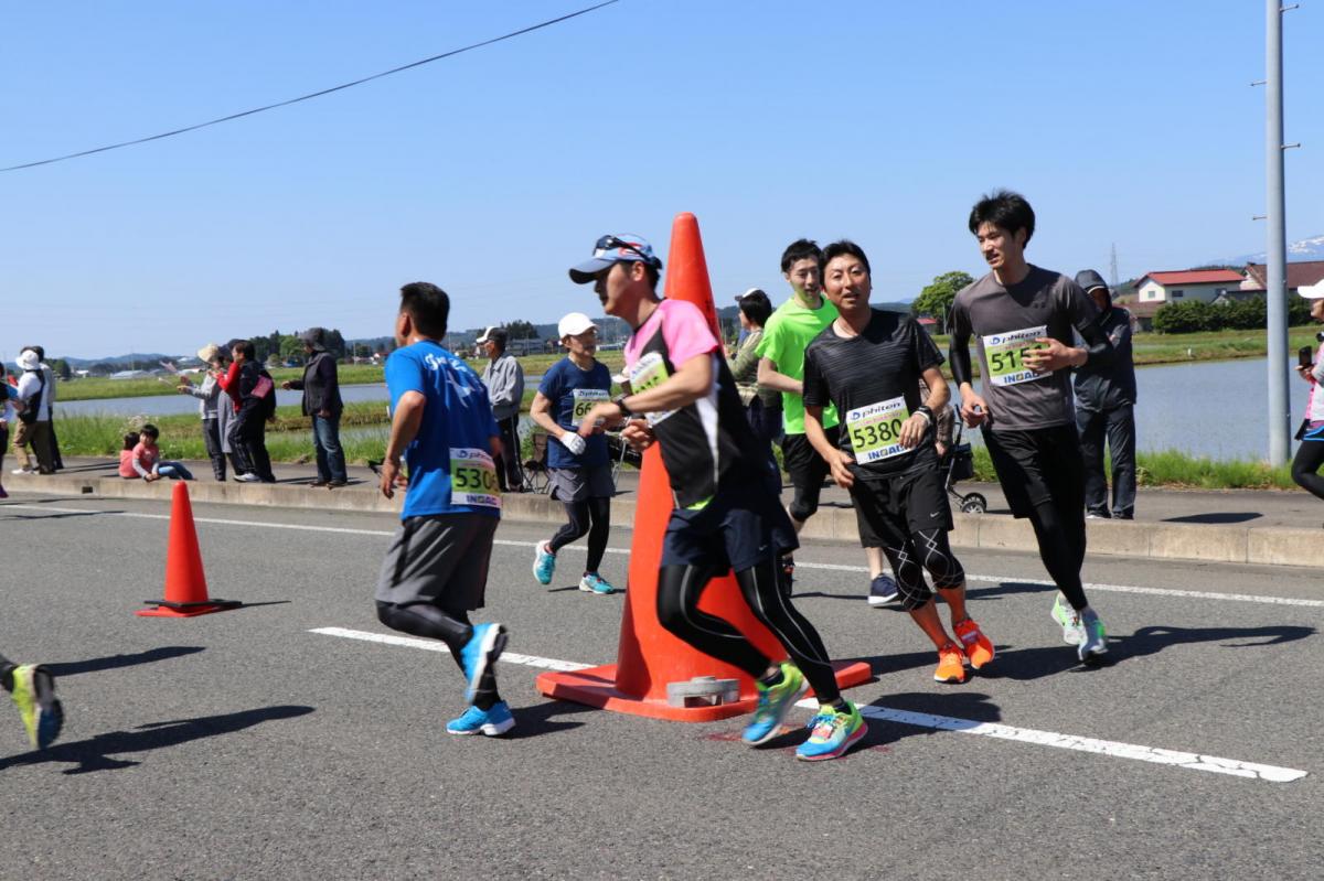 いわて奥州きらめきマラソン2018 フルマラソン5・37.5km給水/10km折り返し 2018/05/20