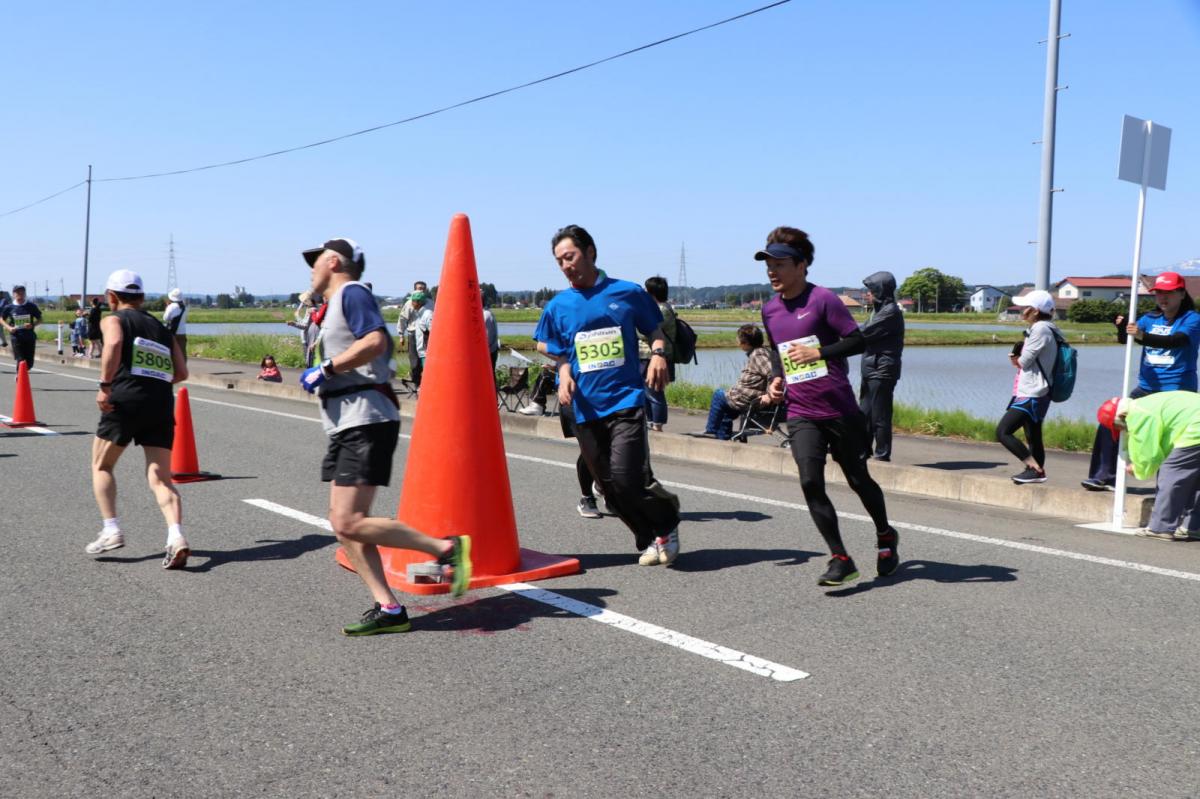 いわて奥州きらめきマラソン2018 フルマラソン5・37.5km給水/10km折り返し 2018/05/20