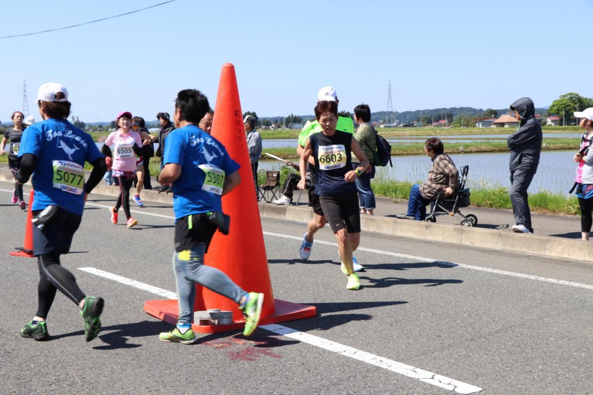 いわて奥州きらめきマラソン2018 フルマラソン5・37.5km給水/10km折り返し 2018/05/20