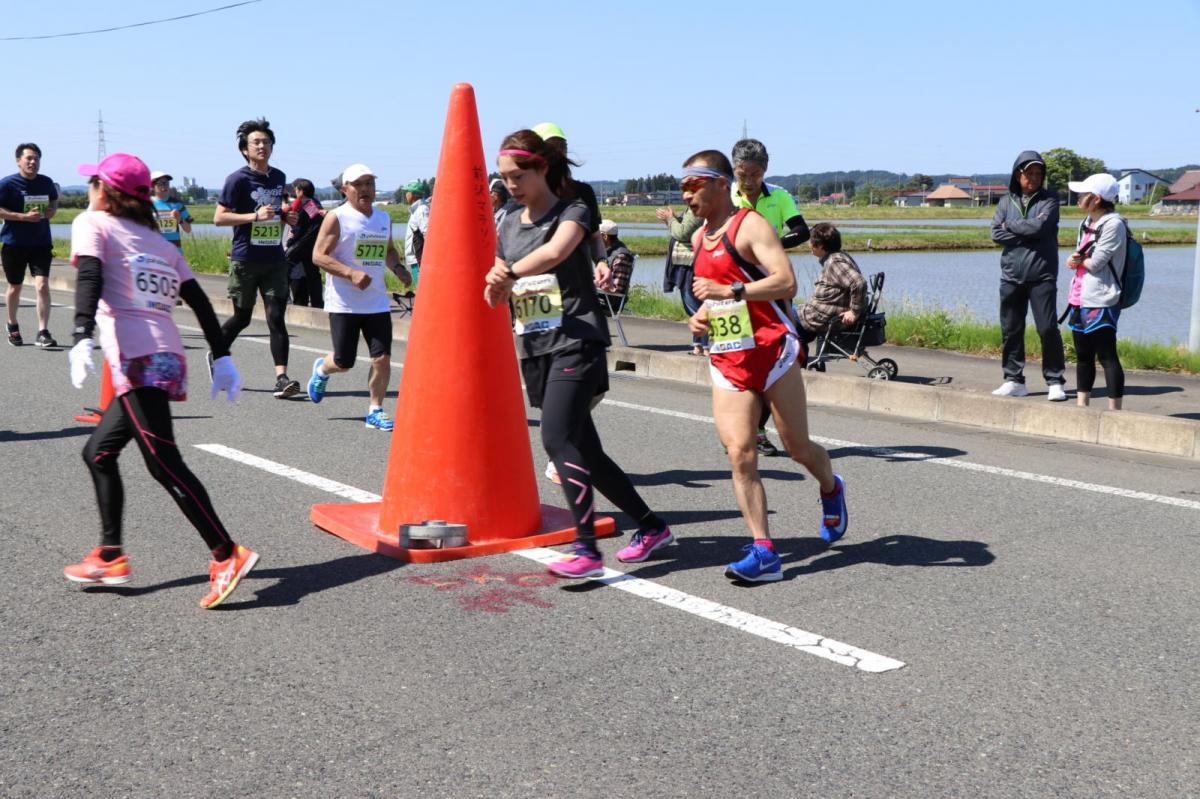いわて奥州きらめきマラソン2018 フルマラソン5・37.5km給水/10km折り返し 2018/05/20