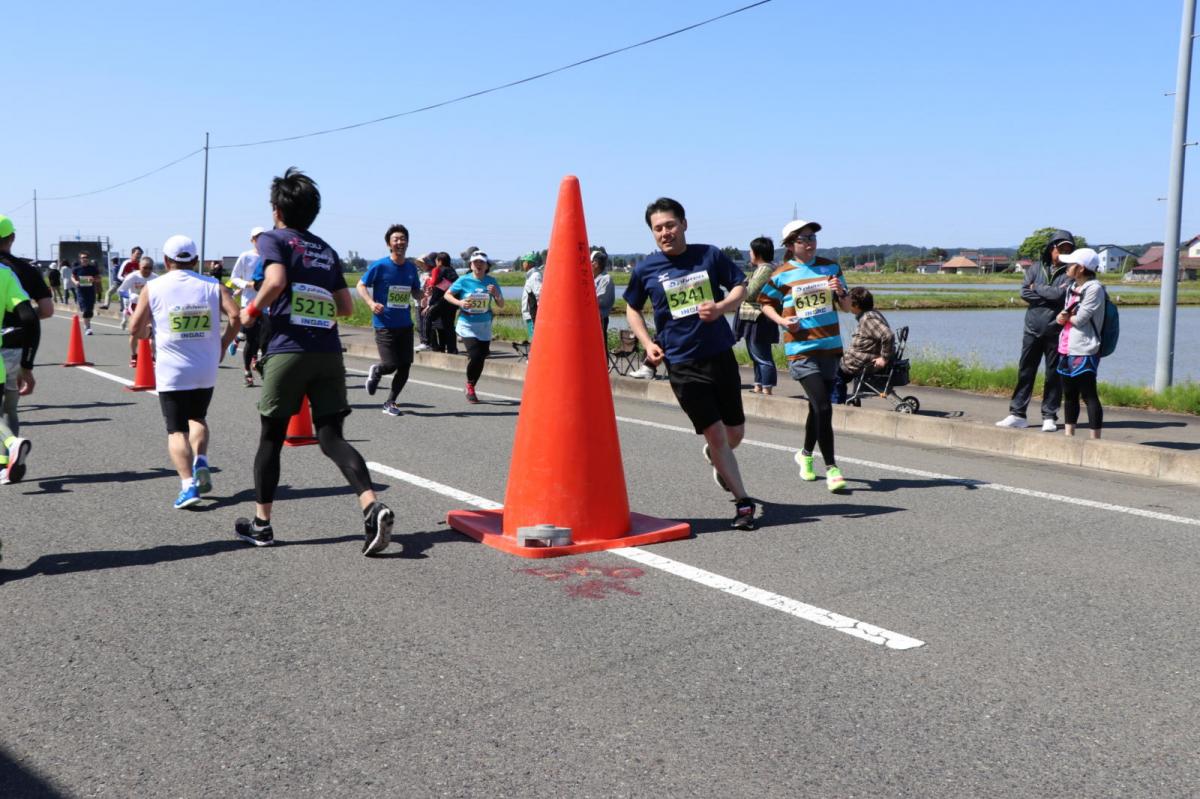 いわて奥州きらめきマラソン2018 フルマラソン5・37.5km給水/10km折り返し 2018/05/20