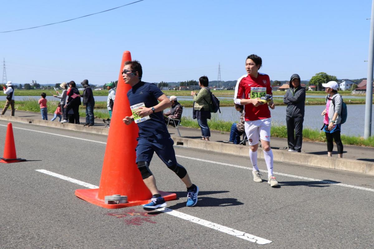 いわて奥州きらめきマラソン2018 フルマラソン5・37.5km給水/10km折り返し 2018/05/20