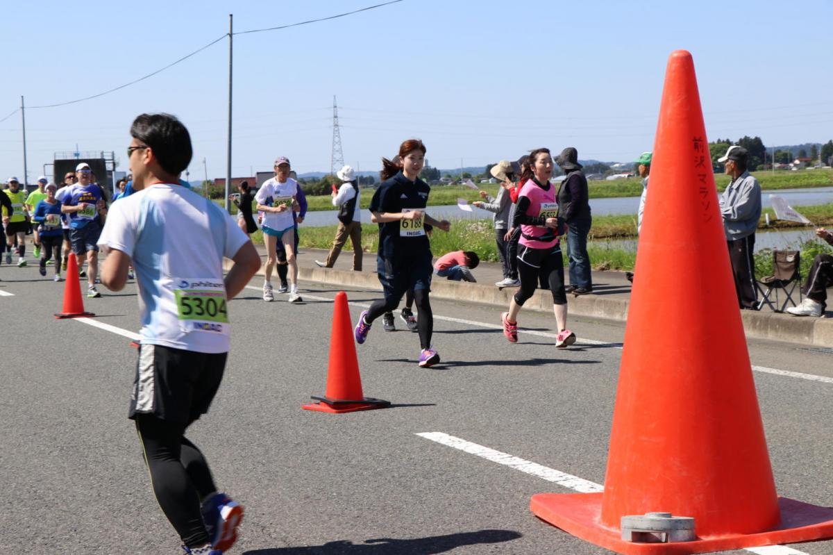 いわて奥州きらめきマラソン2018 フルマラソン5・37.5km給水/10km折り返し 2018/05/20