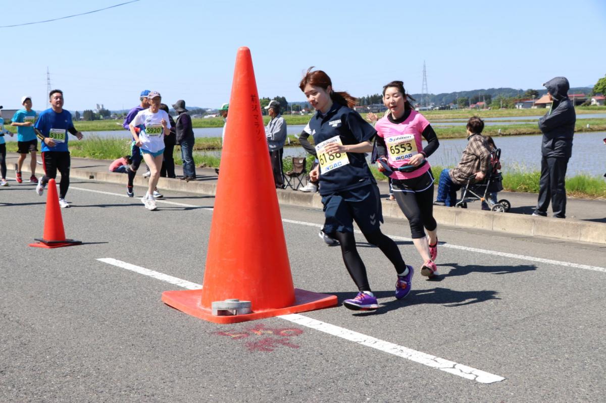 いわて奥州きらめきマラソン2018 フルマラソン5・37.5km給水/10km折り返し 2018/05/20