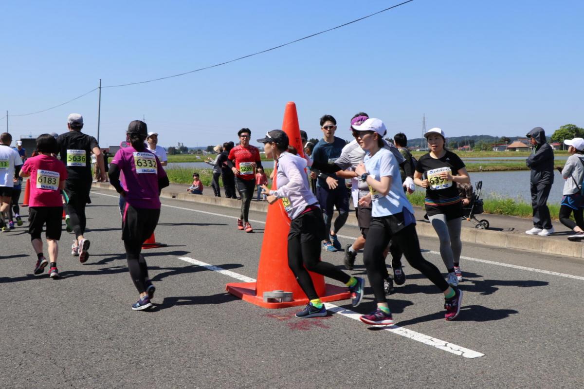 いわて奥州きらめきマラソン2018 フルマラソン5・37.5km給水/10km折り返し 2018/05/20
