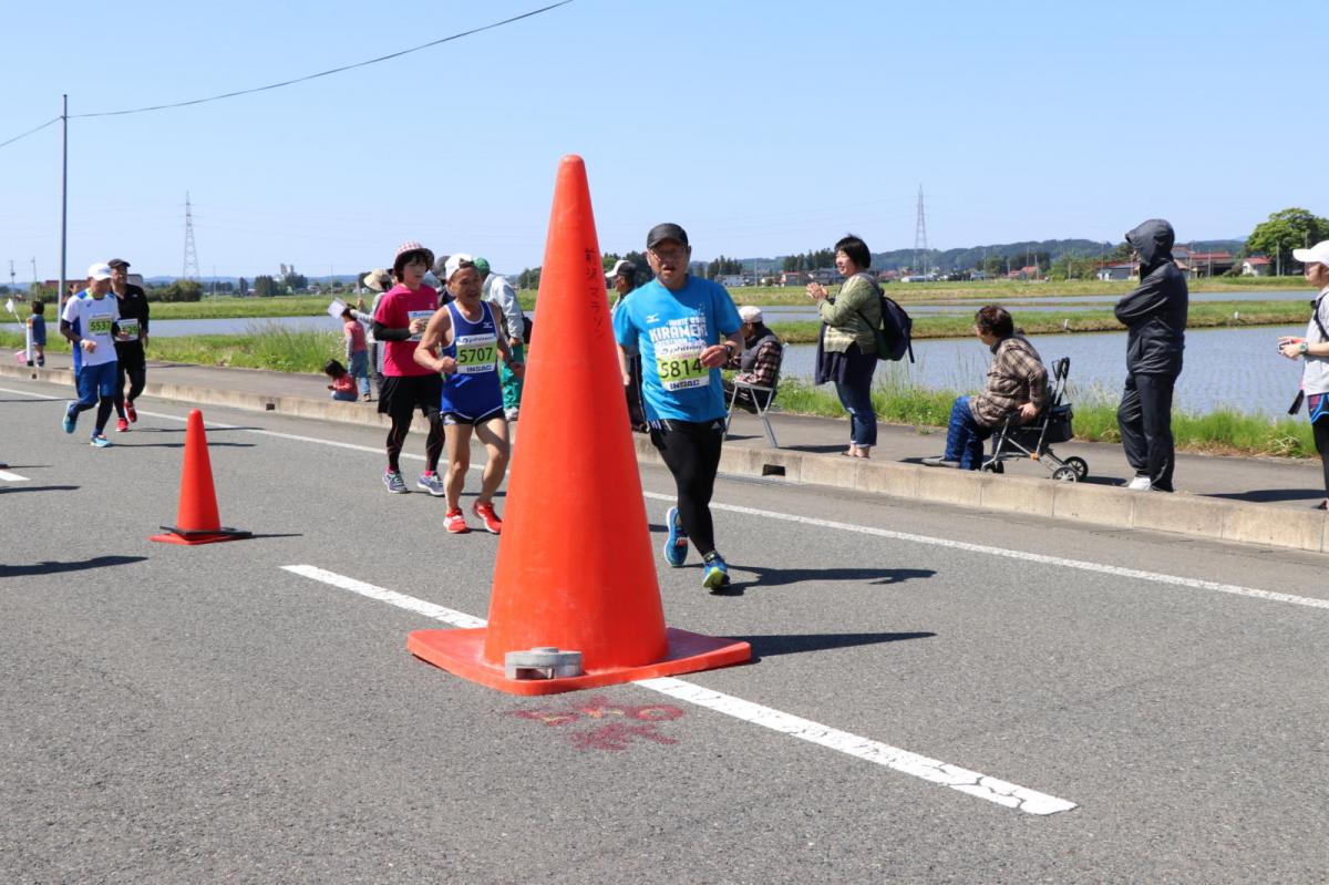 いわて奥州きらめきマラソン2018 フルマラソン5・37.5km給水/10km折り返し 2018/05/20