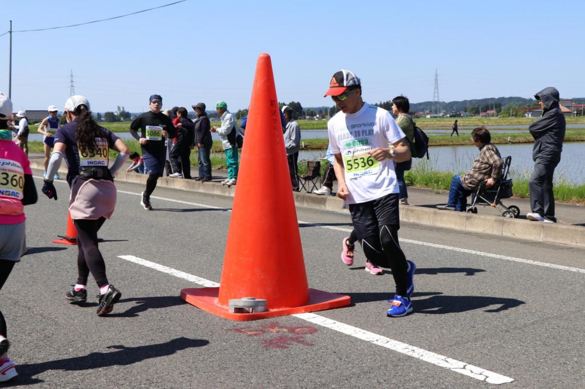 いわて奥州きらめきマラソン2018 フルマラソン5・37.5km給水/10km折り返し 2018/05/20