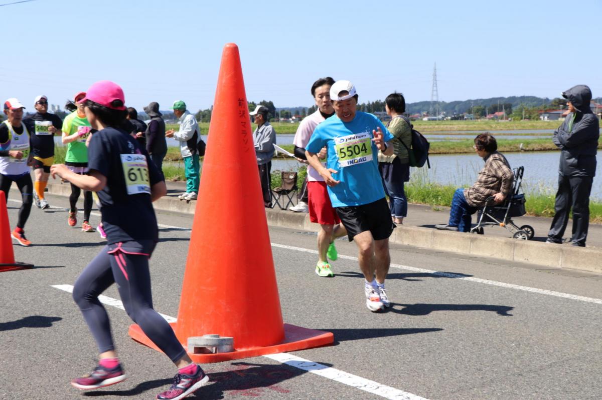 いわて奥州きらめきマラソン2018 フルマラソン5・37.5km給水/10km折り返し 2018/05/20