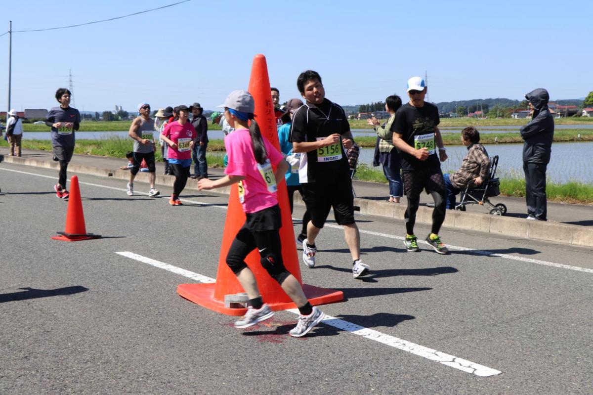 いわて奥州きらめきマラソン2018 フルマラソン5・37.5km給水/10km折り返し 2018/05/20