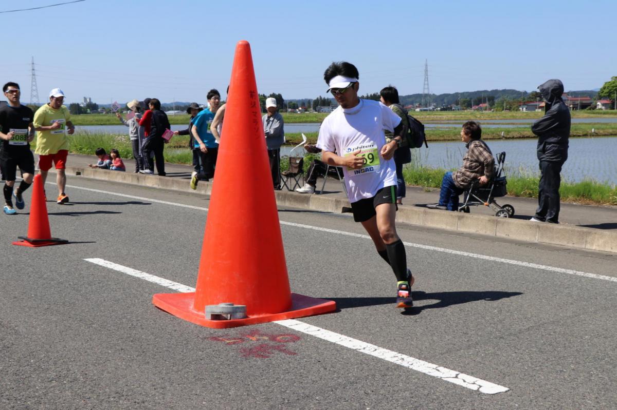 いわて奥州きらめきマラソン2018 フルマラソン5・37.5km給水/10km折り返し 2018/05/20