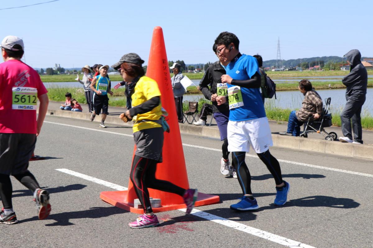 いわて奥州きらめきマラソン2018 フルマラソン5・37.5km給水/10km折り返し 2018/05/20