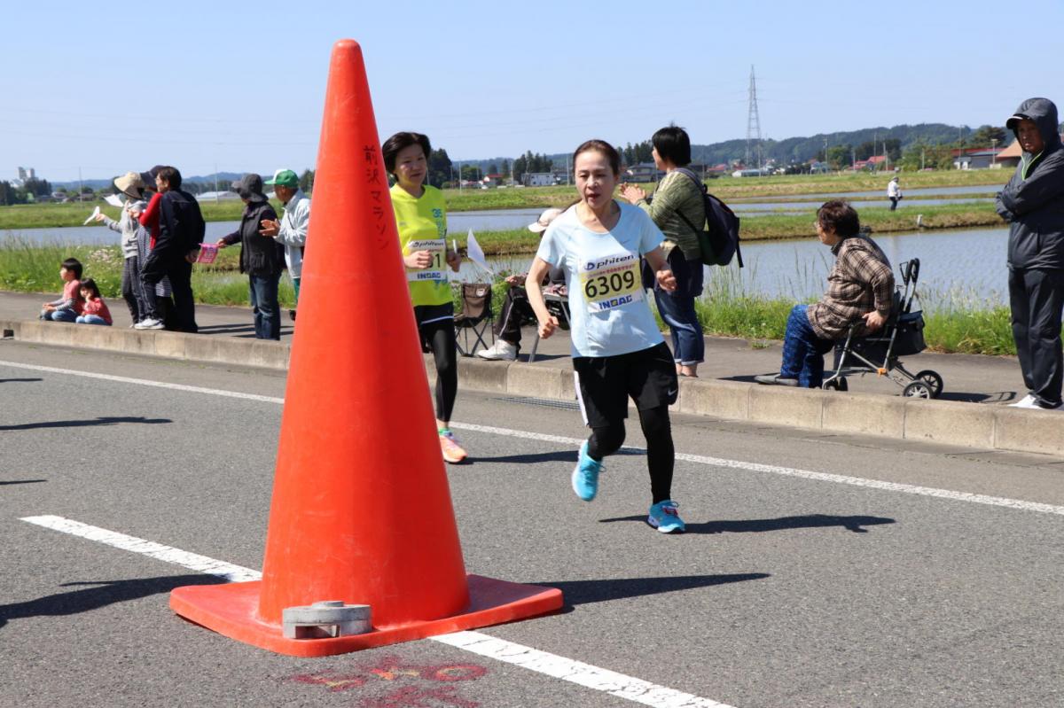 いわて奥州きらめきマラソン2018 フルマラソン5・37.5km給水/10km折り返し 2018/05/20