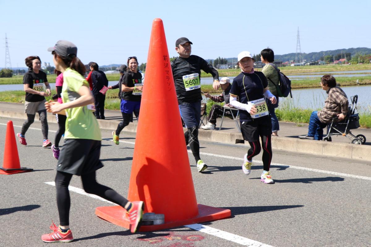 いわて奥州きらめきマラソン2018 フルマラソン5・37.5km給水/10km折り返し 2018/05/20