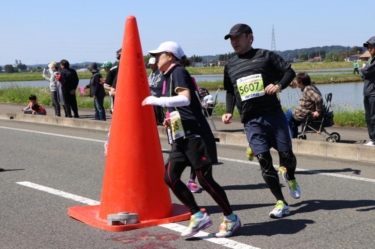 いわて奥州きらめきマラソン2018 フルマラソン5・37.5km給水/10km折り返し 2018/05/20