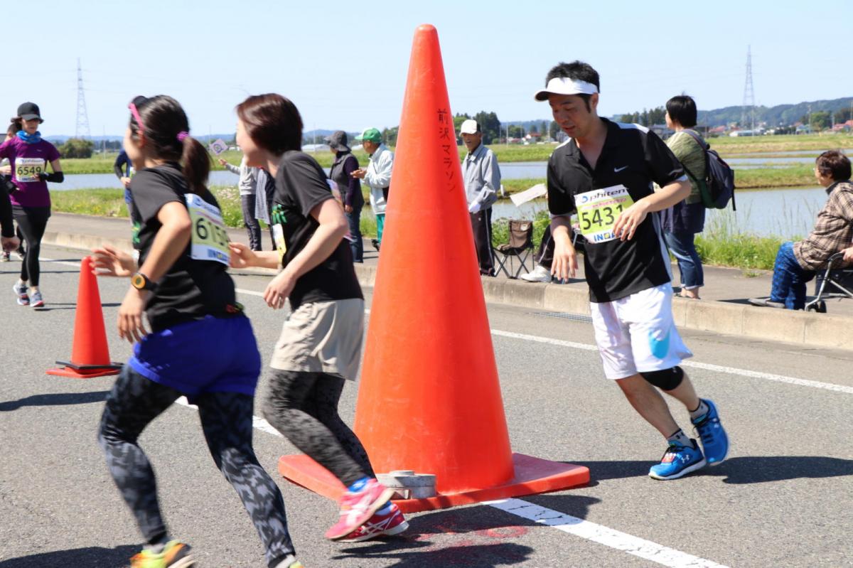 いわて奥州きらめきマラソン2018 フルマラソン5・37.5km給水/10km折り返し 2018/05/20