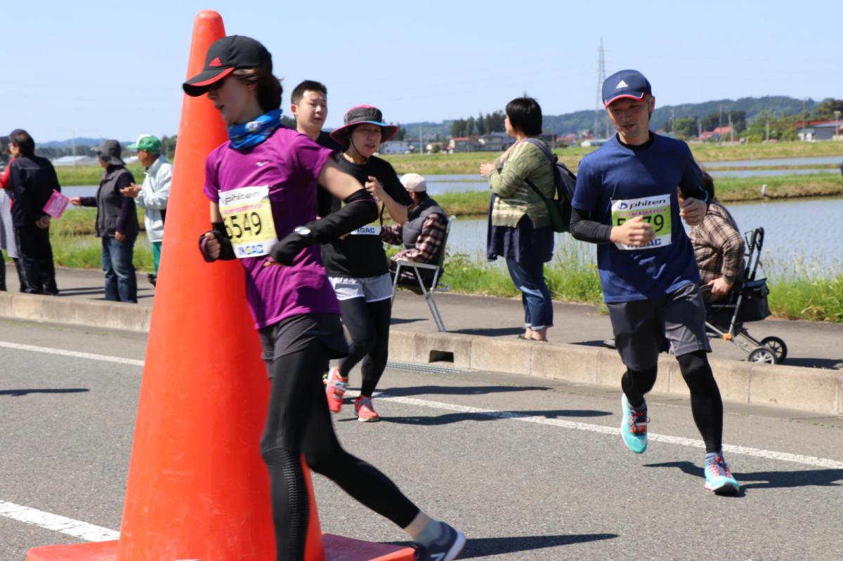 いわて奥州きらめきマラソン2018 フルマラソン5・37.5km給水/10km折り返し 2018/05/20