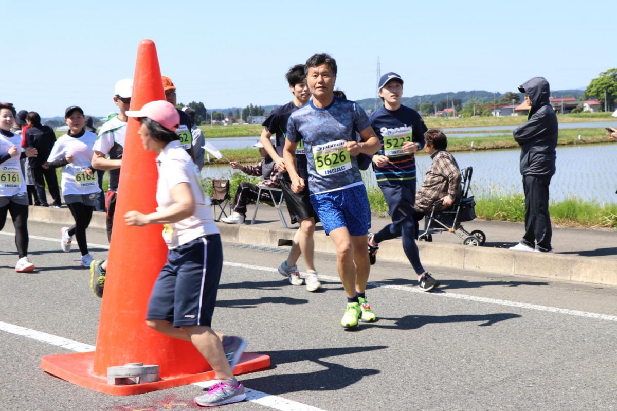 いわて奥州きらめきマラソン2018 フルマラソン5・37.5km給水/10km折り返し 2018/05/20