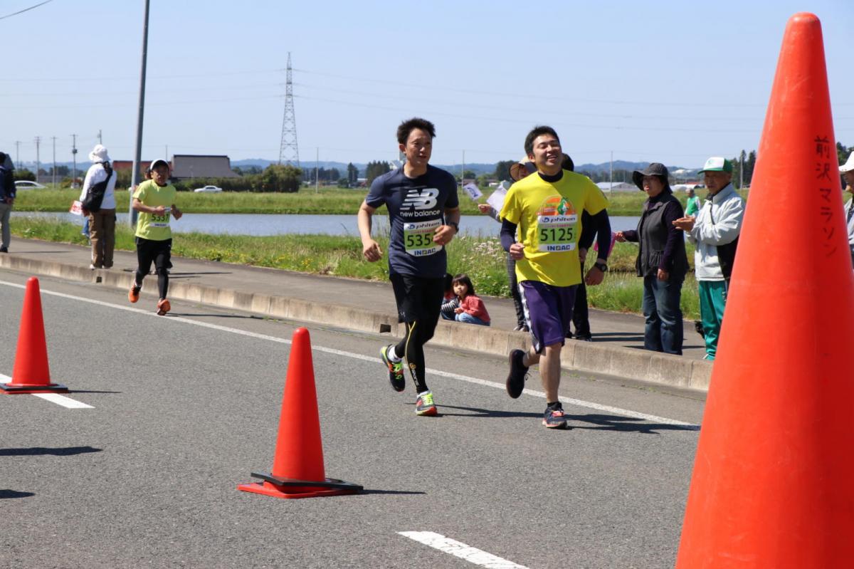 いわて奥州きらめきマラソン2018 フルマラソン5・37.5km給水/10km折り返し 2018/05/20