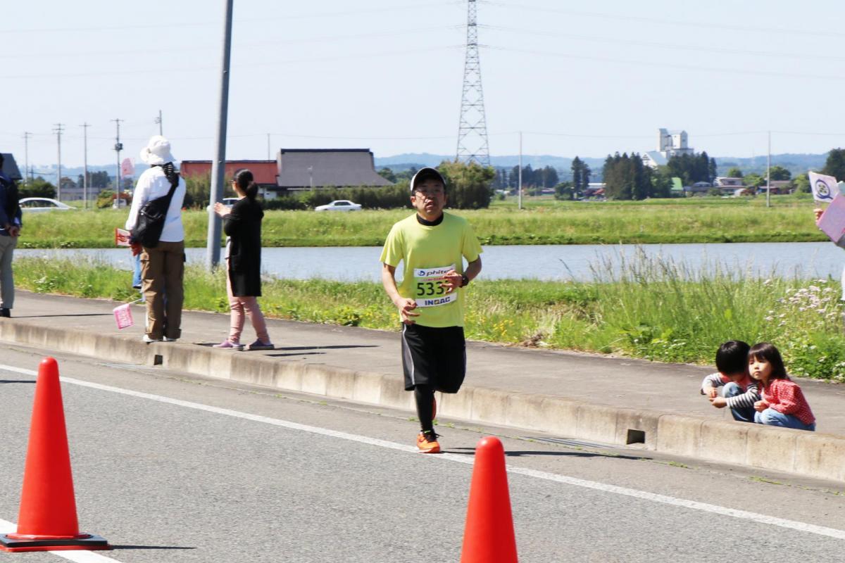 いわて奥州きらめきマラソン2018 フルマラソン5・37.5km給水/10km折り返し 2018/05/20