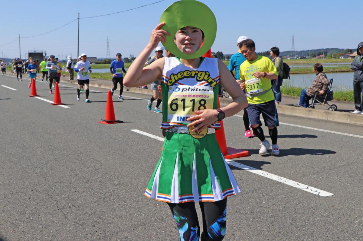 いわて奥州きらめきマラソン2018 フルマラソン5・37.5km給水/10km折り返し 2018/05/20