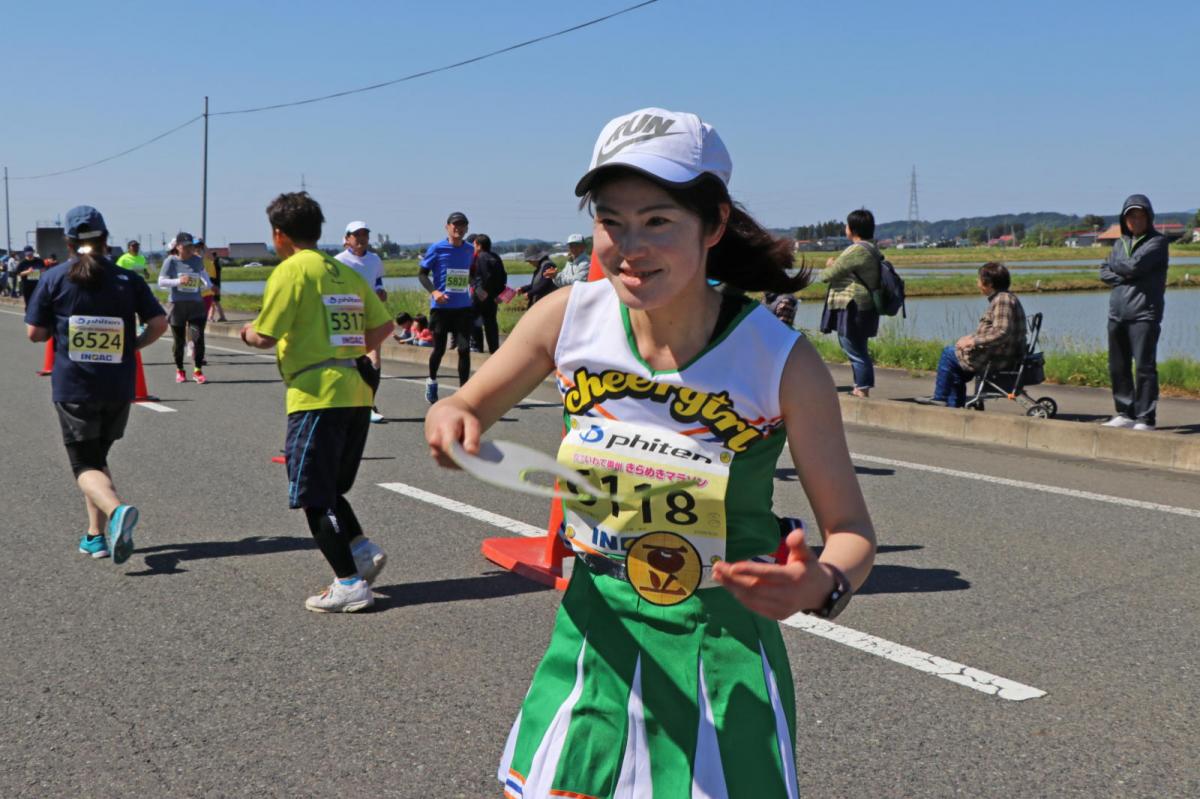 いわて奥州きらめきマラソン2018 フルマラソン5・37.5km給水/10km折り返し 2018/05/20
