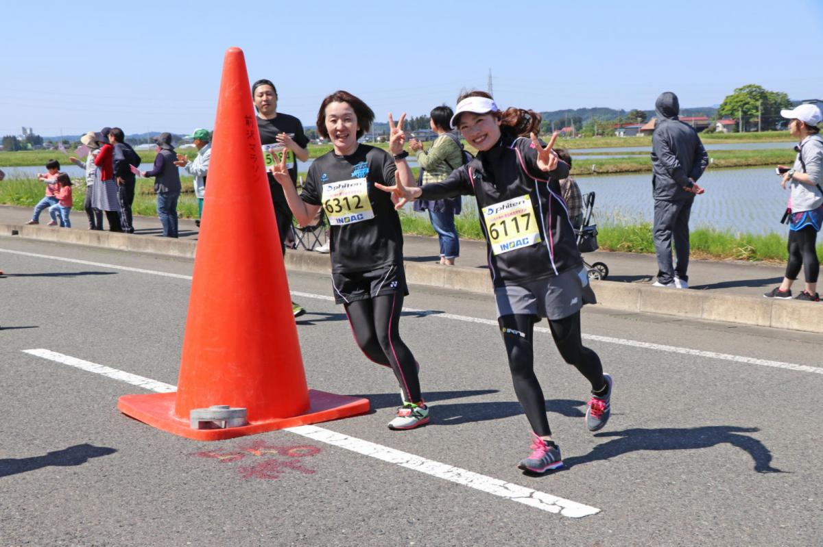 いわて奥州きらめきマラソン2018 フルマラソン5・37.5km給水/10km折り返し 2018/05/20
